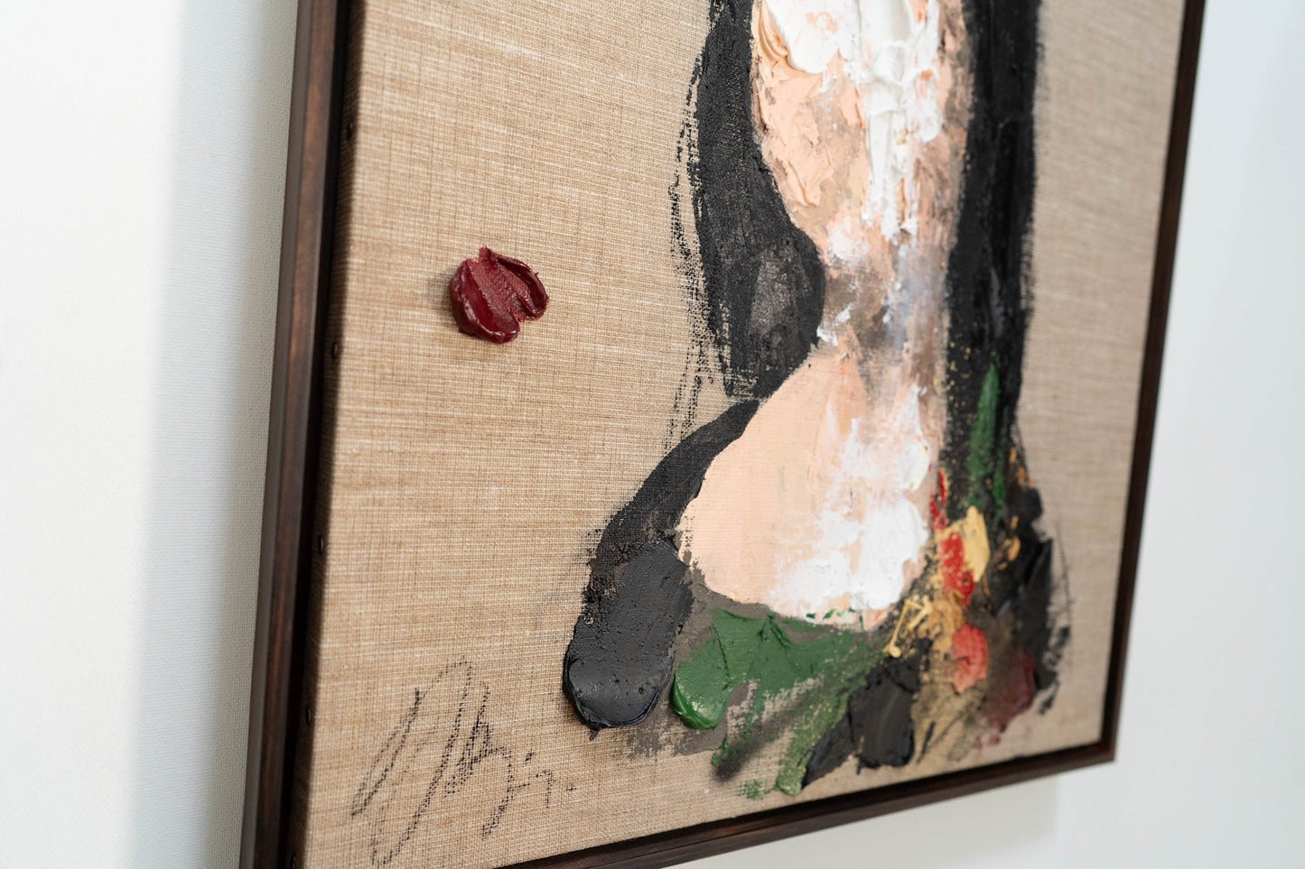 UNTITLED Portrait work (Mona Lisa) contemporary painting art