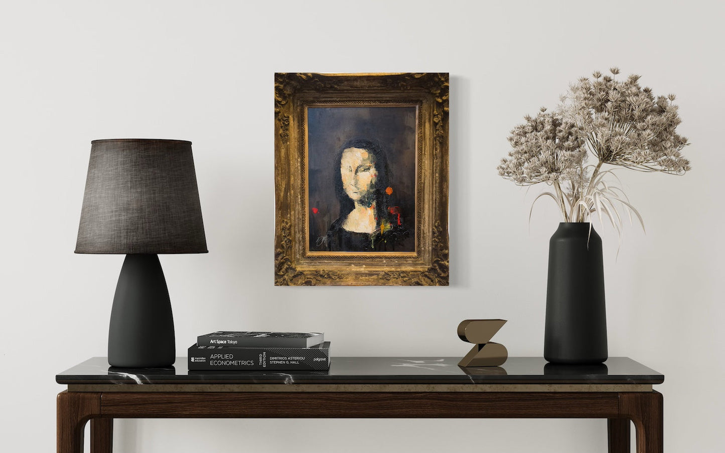 UNTITLED Portrait work (Mona Lisa) contemporary painting art