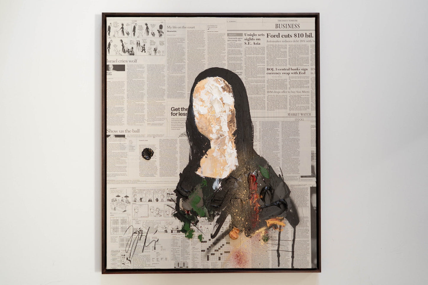 UNTITLED Portrait work(Mona Lisa) contemporary painting art