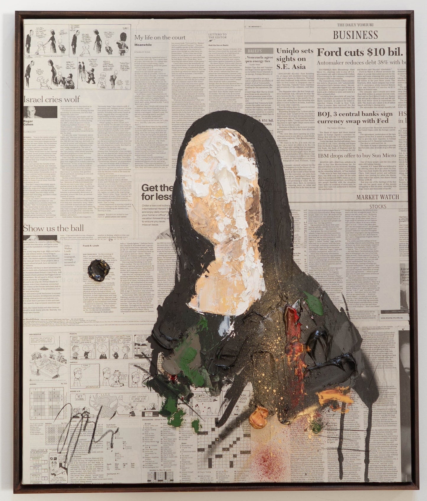 UNTITLED Portrait work(Mona Lisa) contemporary painting art