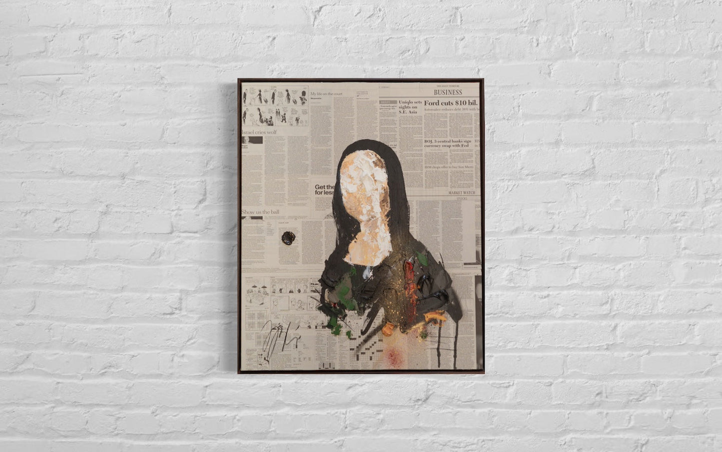 UNTITLED Portrait work(Mona Lisa) contemporary painting art