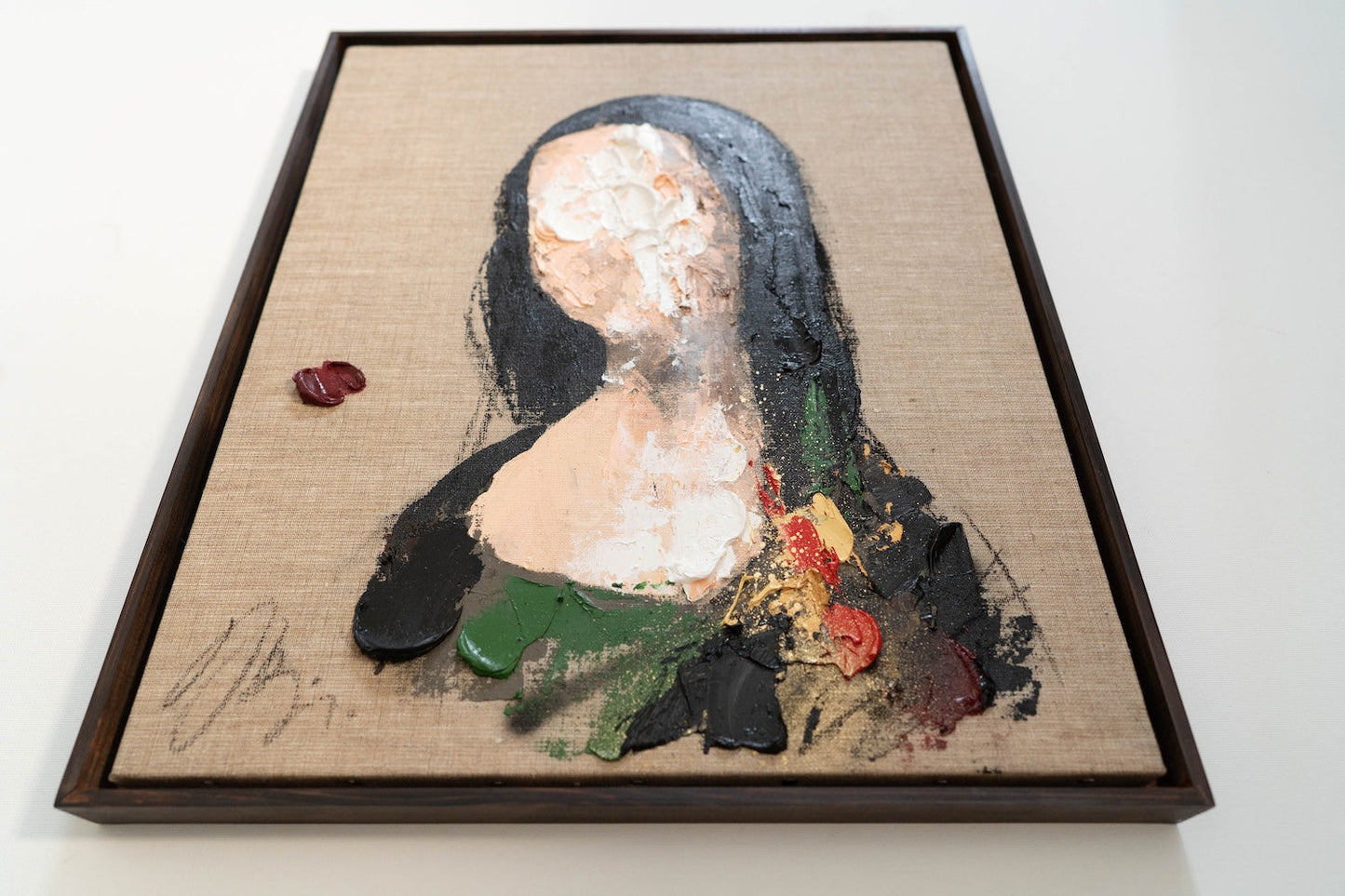 UNTITLED Portrait work (Mona Lisa) contemporary painting art