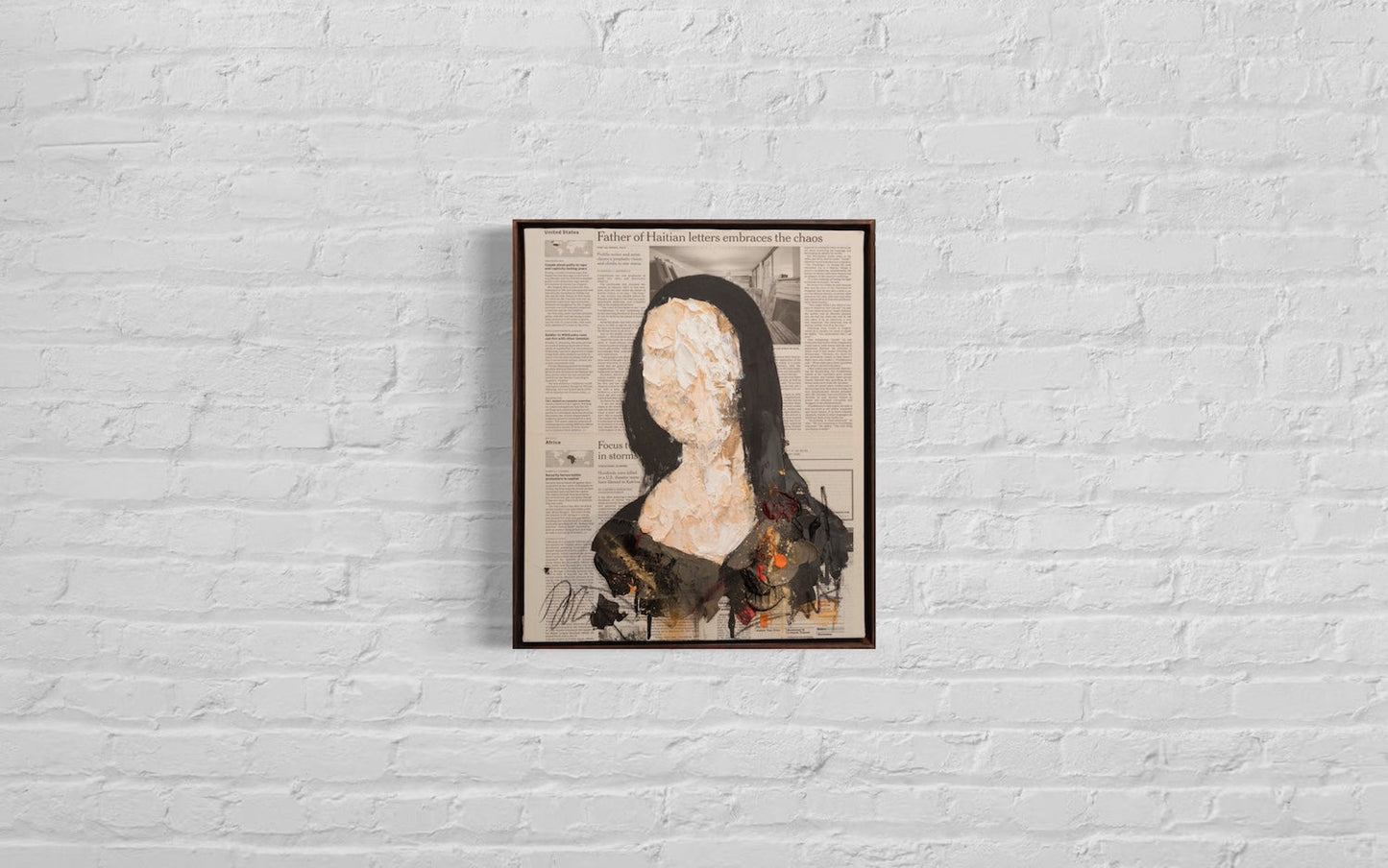 UNTITLED Portrait work (Mona Lisa) contemporary painting art