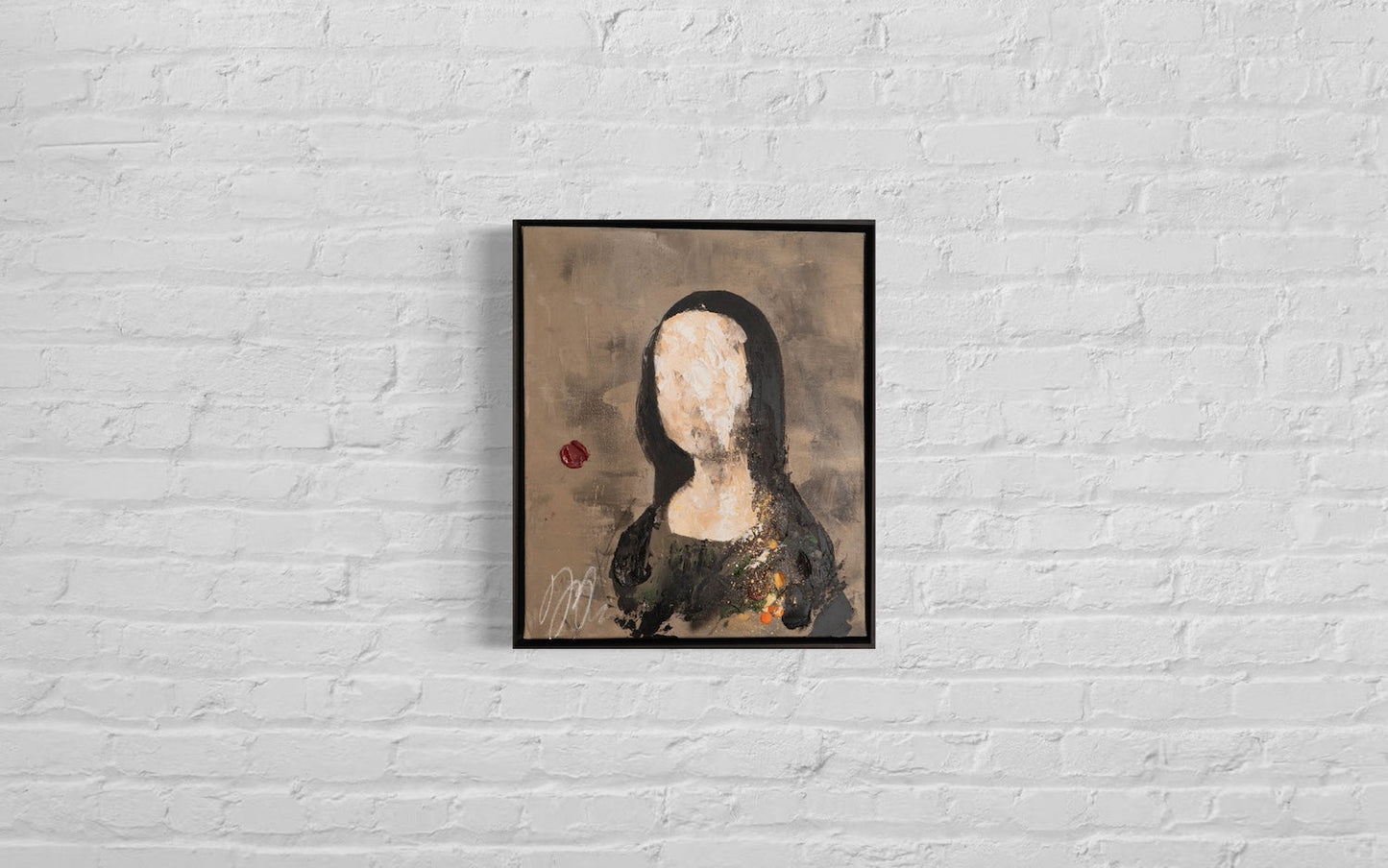 UNTITLED Portrait work (Mona Lisa) contemporary painting art