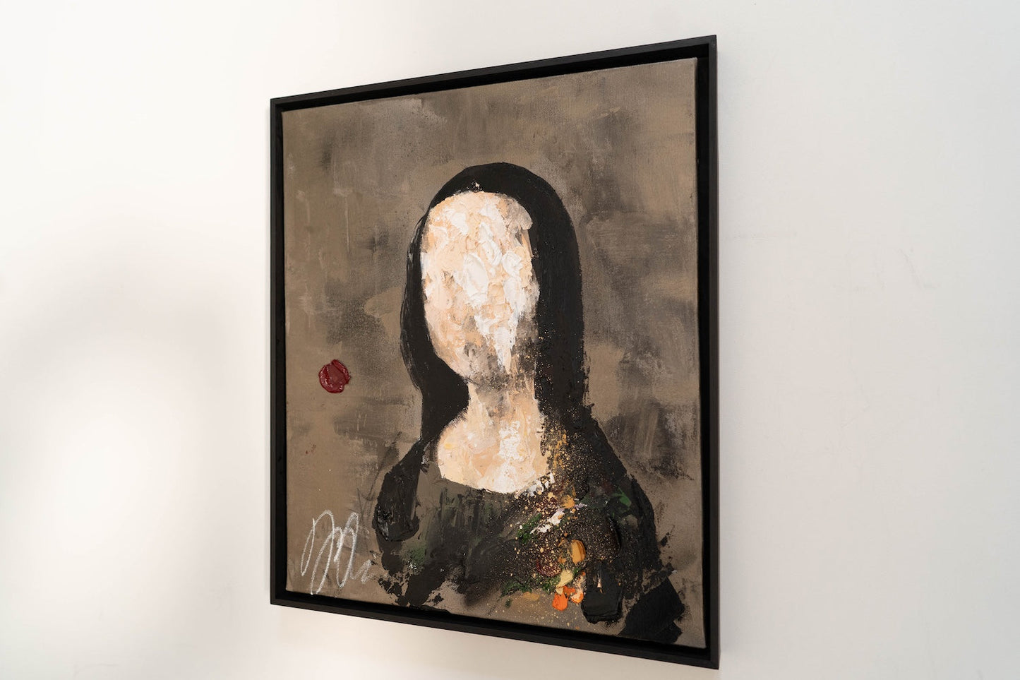 UNTITLED Portrait work (Mona Lisa) contemporary painting art
