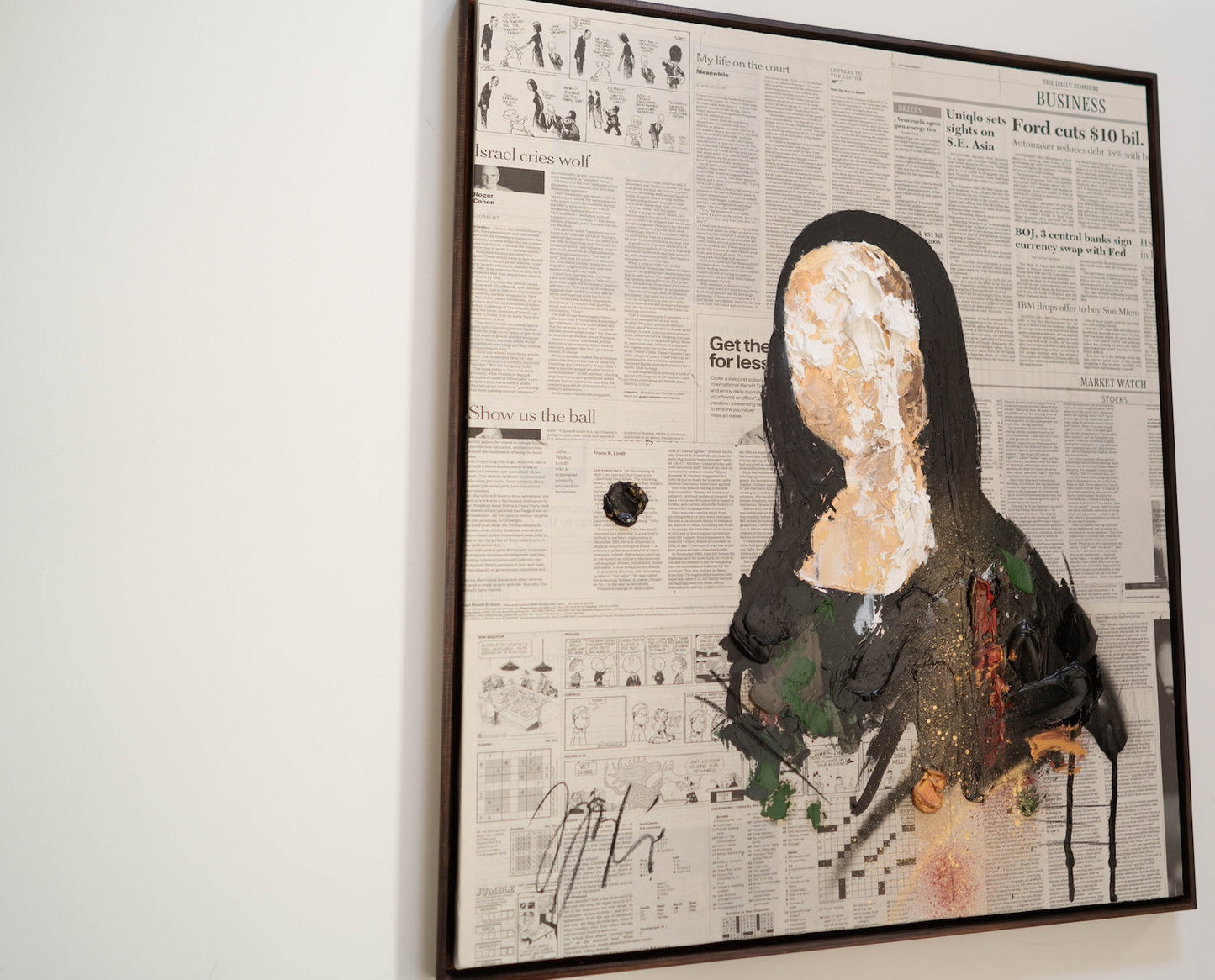 UNTITLED Portrait work(Mona Lisa) contemporary painting art