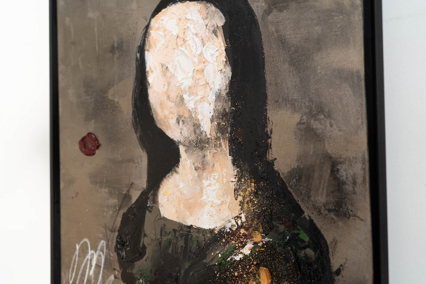 UNTITLED Portrait work (Mona Lisa) contemporary painting art