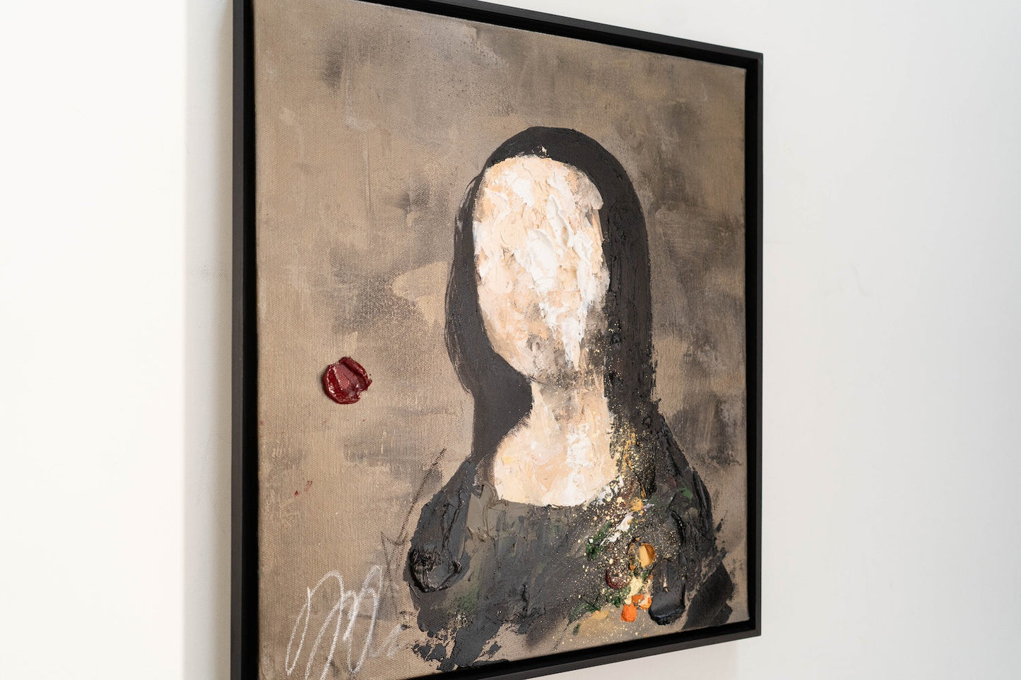 UNTITLED Portrait work (Mona Lisa) contemporary painting art