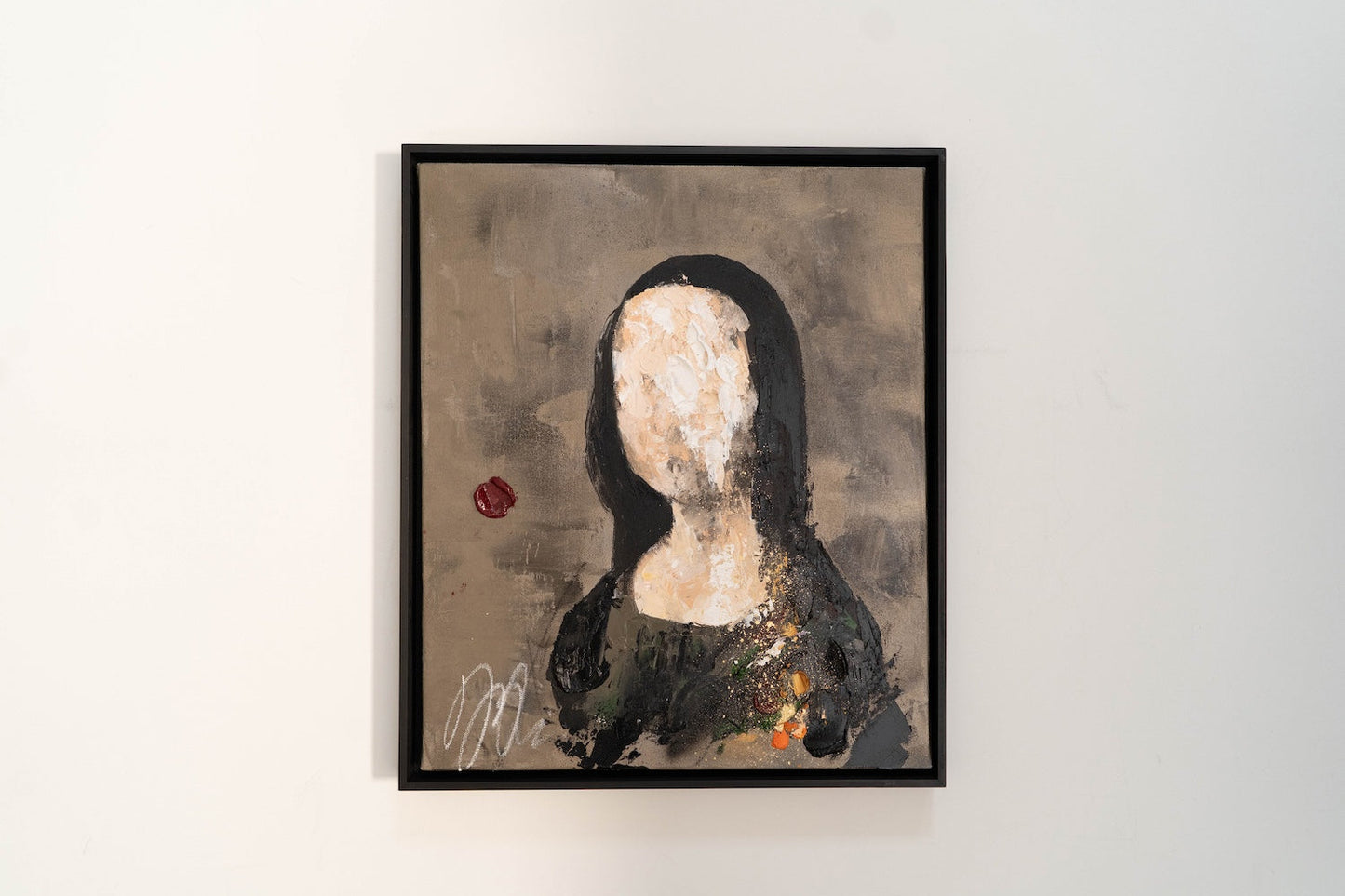 UNTITLED Portrait work (Mona Lisa) contemporary painting art