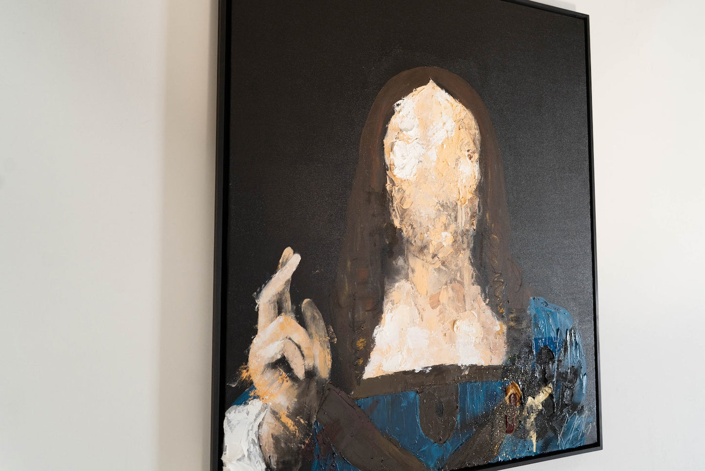UNTITLED Portrait work (Salvator Mundi /Leonardo da Vinci) contemporary painting art