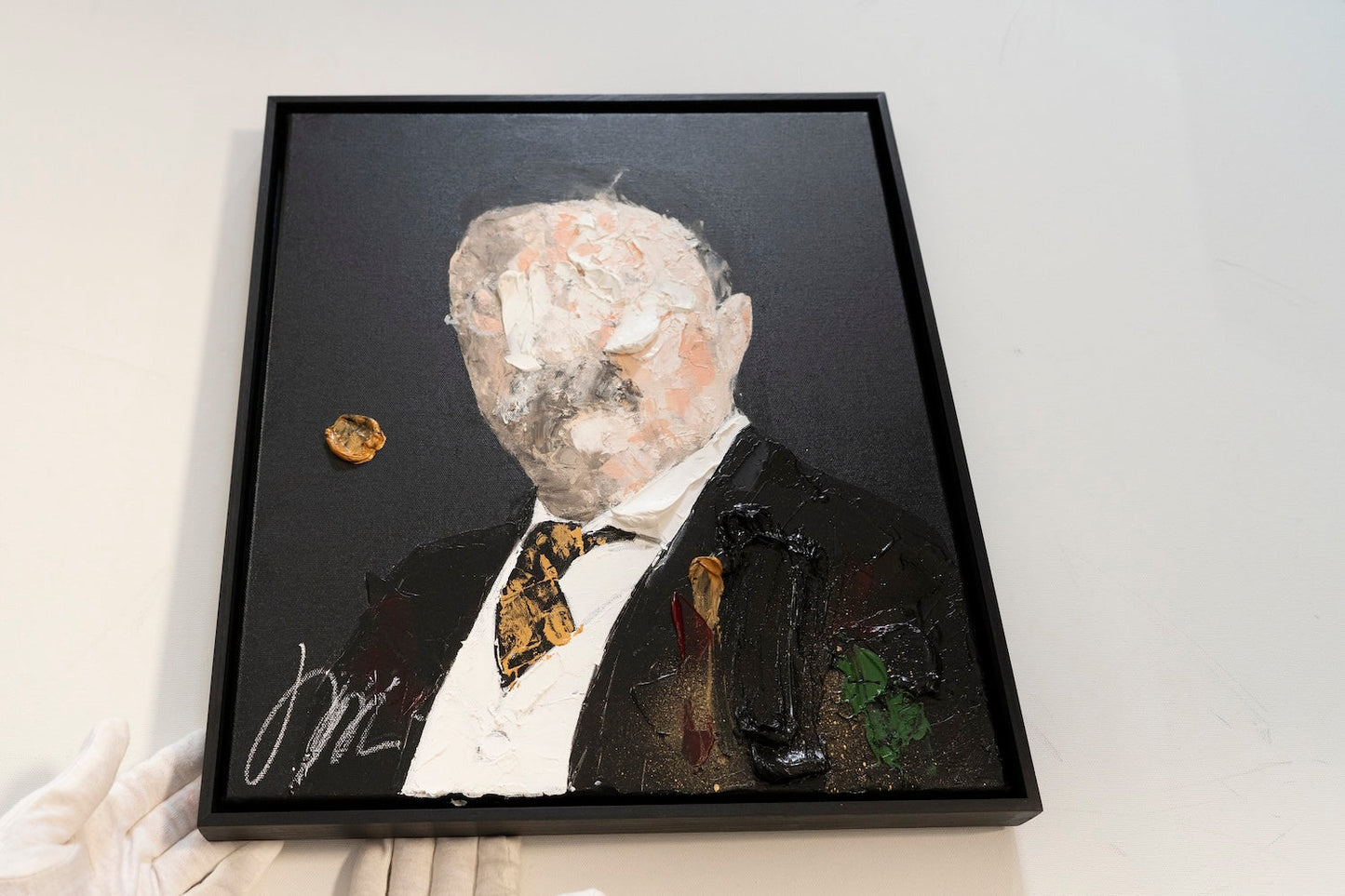 UNTITLED Portrait work (Theodore Roosevelt) contemporary painting art