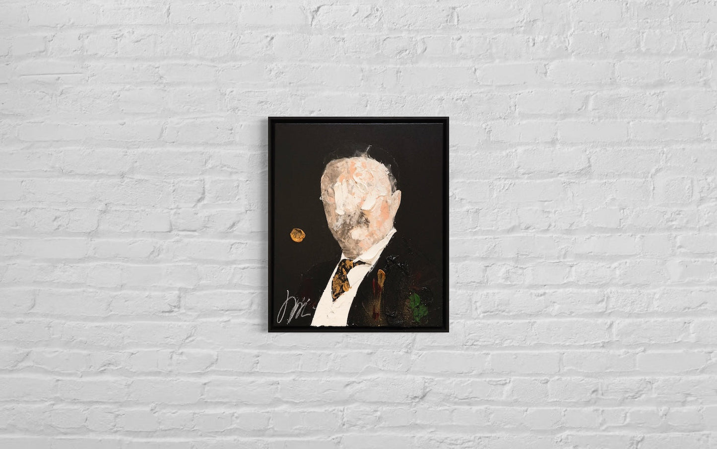 UNTITLED Portrait work (Theodore Roosevelt) contemporary painting art