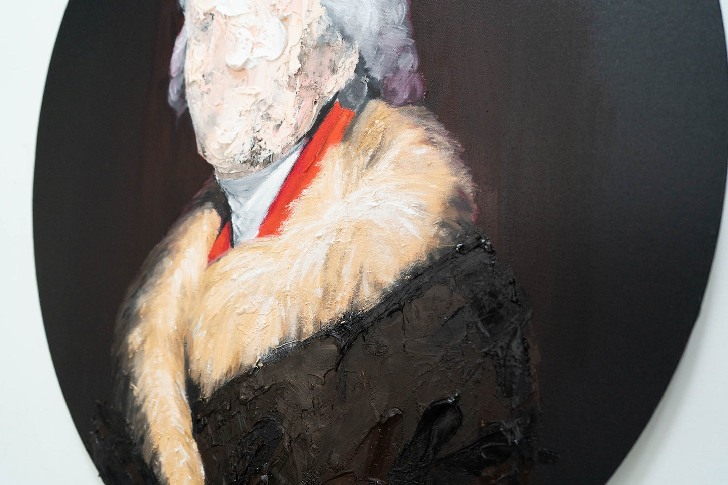 UNTITLED Portrait work (Thomas Jefferson) contemporary painting
