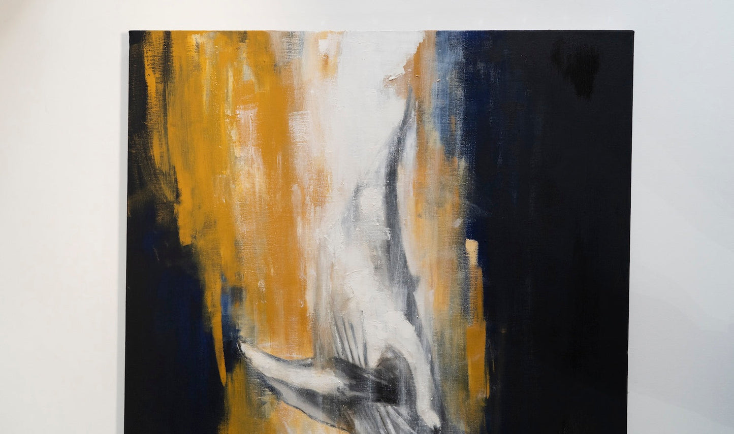 contemporary painting Whale