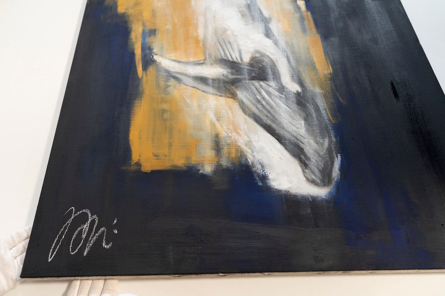 contemporary painting Whale