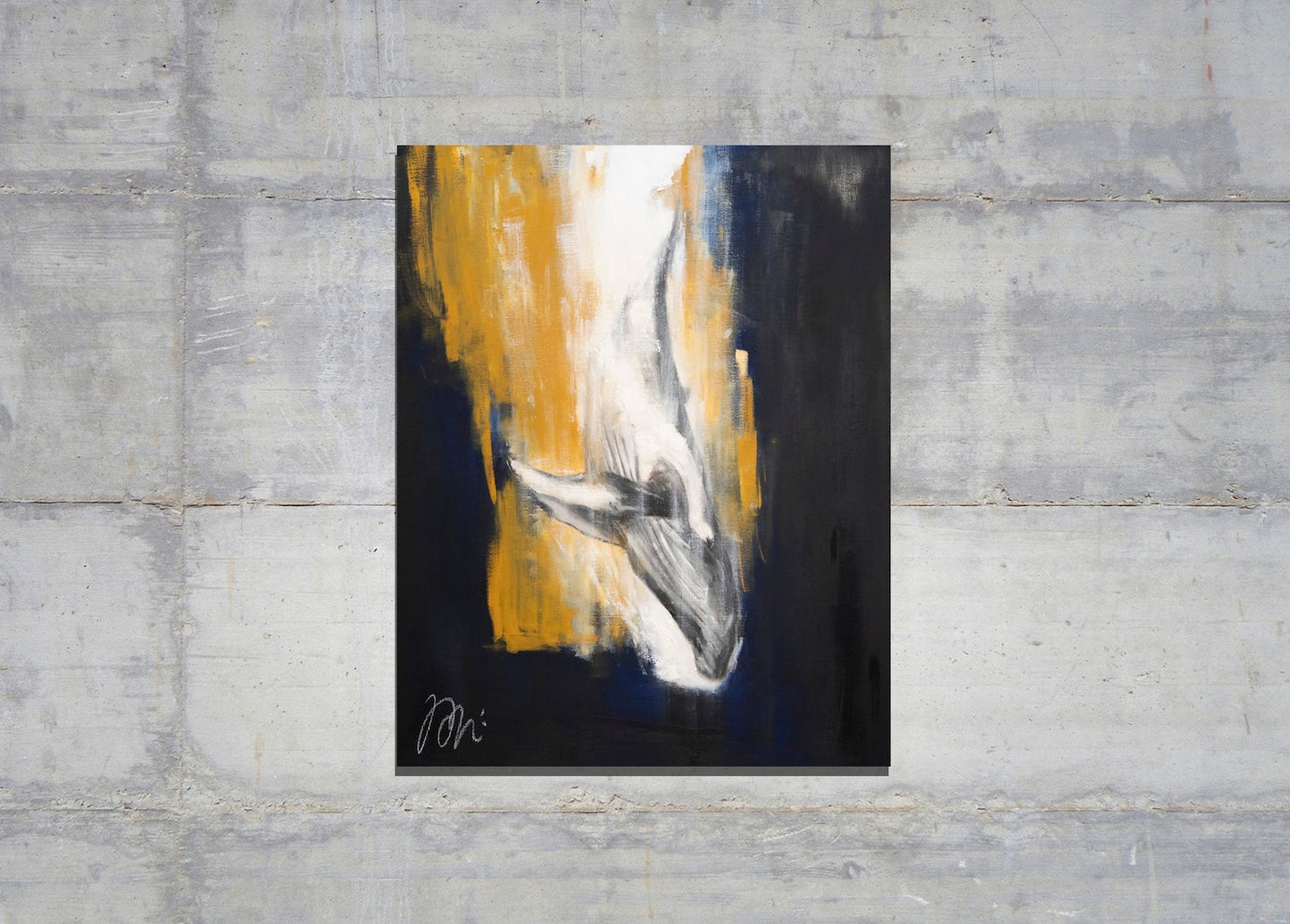 contemporary painting Whale