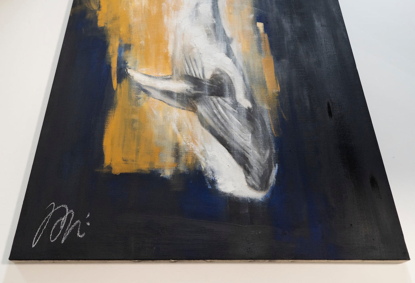 contemporary painting Whale
