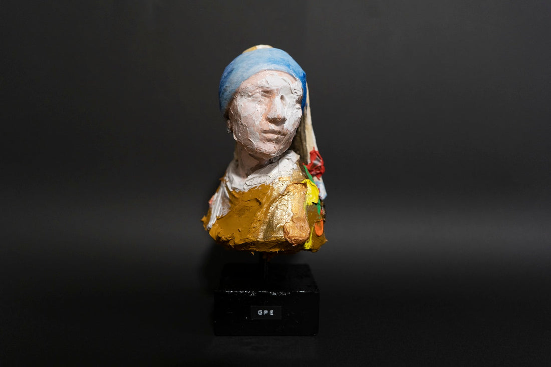 Just released NEW ARTWORKS!! from abstract sculpture collection Girl With A Pearl Earring Sculpture    contemporary sculpture art