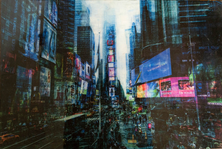 "City Scape" Mixed media