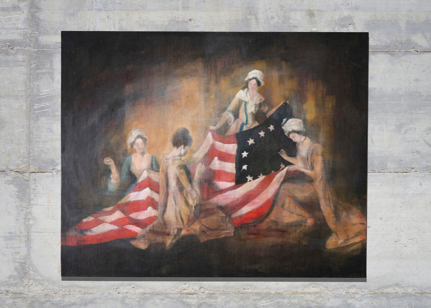 The Birth of the Flag  contemporary painting art