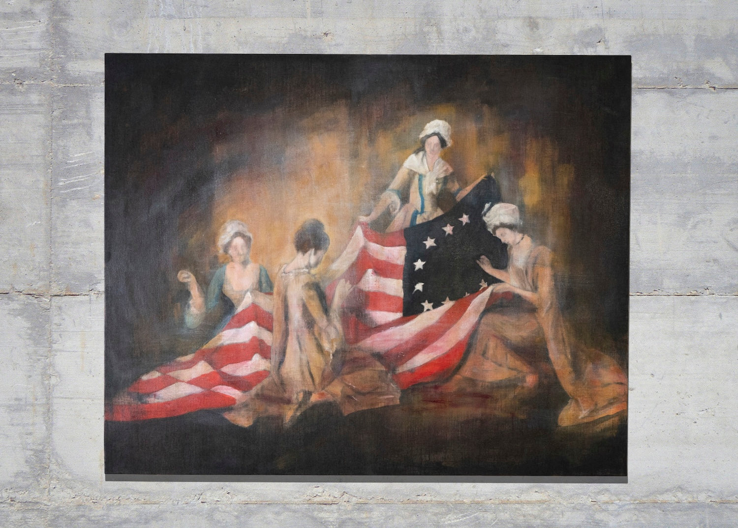 The Birth of the Flag  contemporary painting art