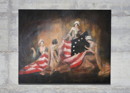 The Birth of the Flag  contemporary painting art