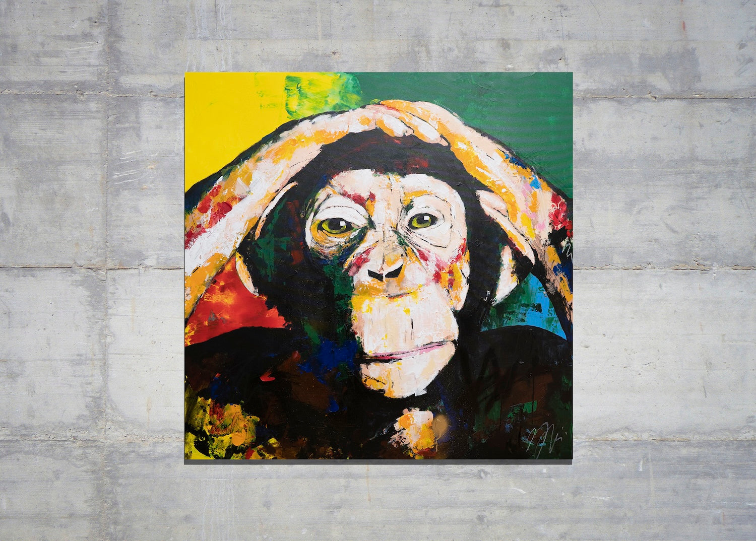 Monkey      contemporary painting art