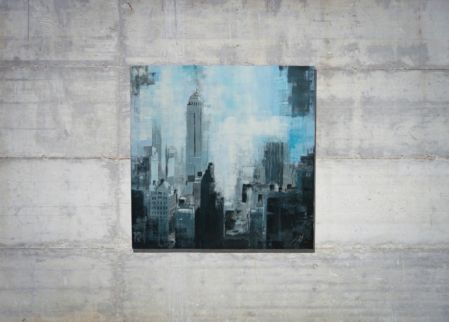 City scape composition #9 painting