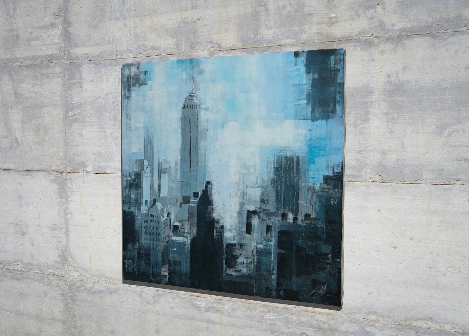 City scape composition #9 painting