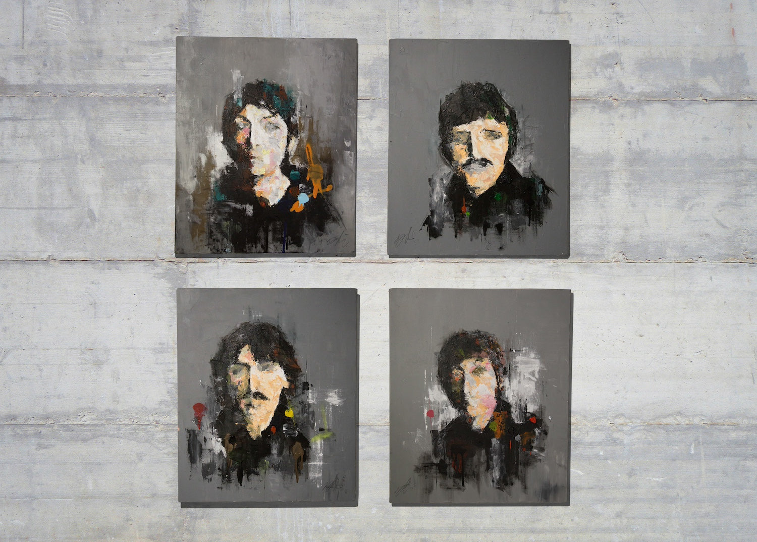 Portrait works untitled (The Beatles) contemporary painting