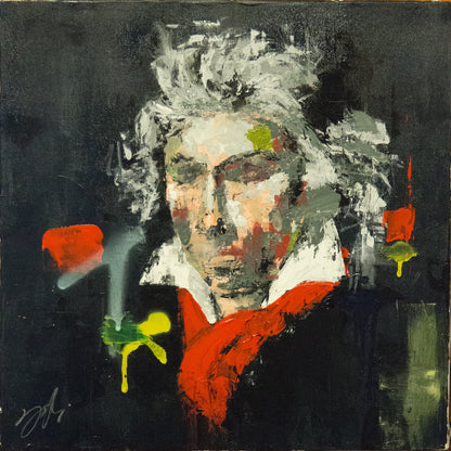 Portrait work UNTITLED (Beethoven) contemporary painting