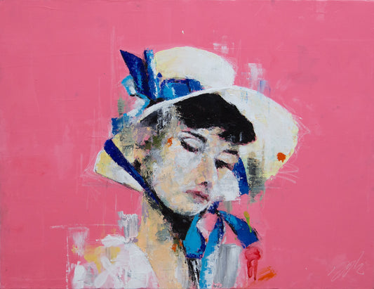 Audrey Hepburn contemporary painting