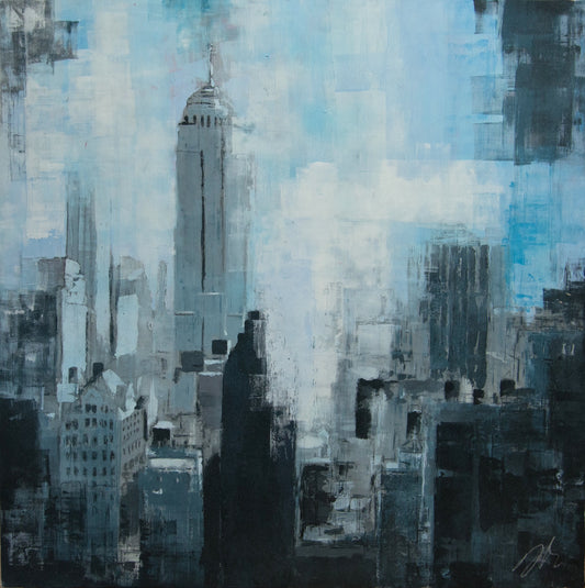 City scape composition #9 painting