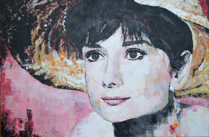 Beauty (audrey-hepburn) contemporary painting