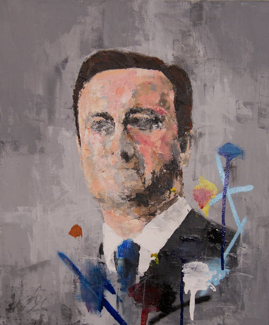 Portrait work untitled (David Cameron) contemporary painting