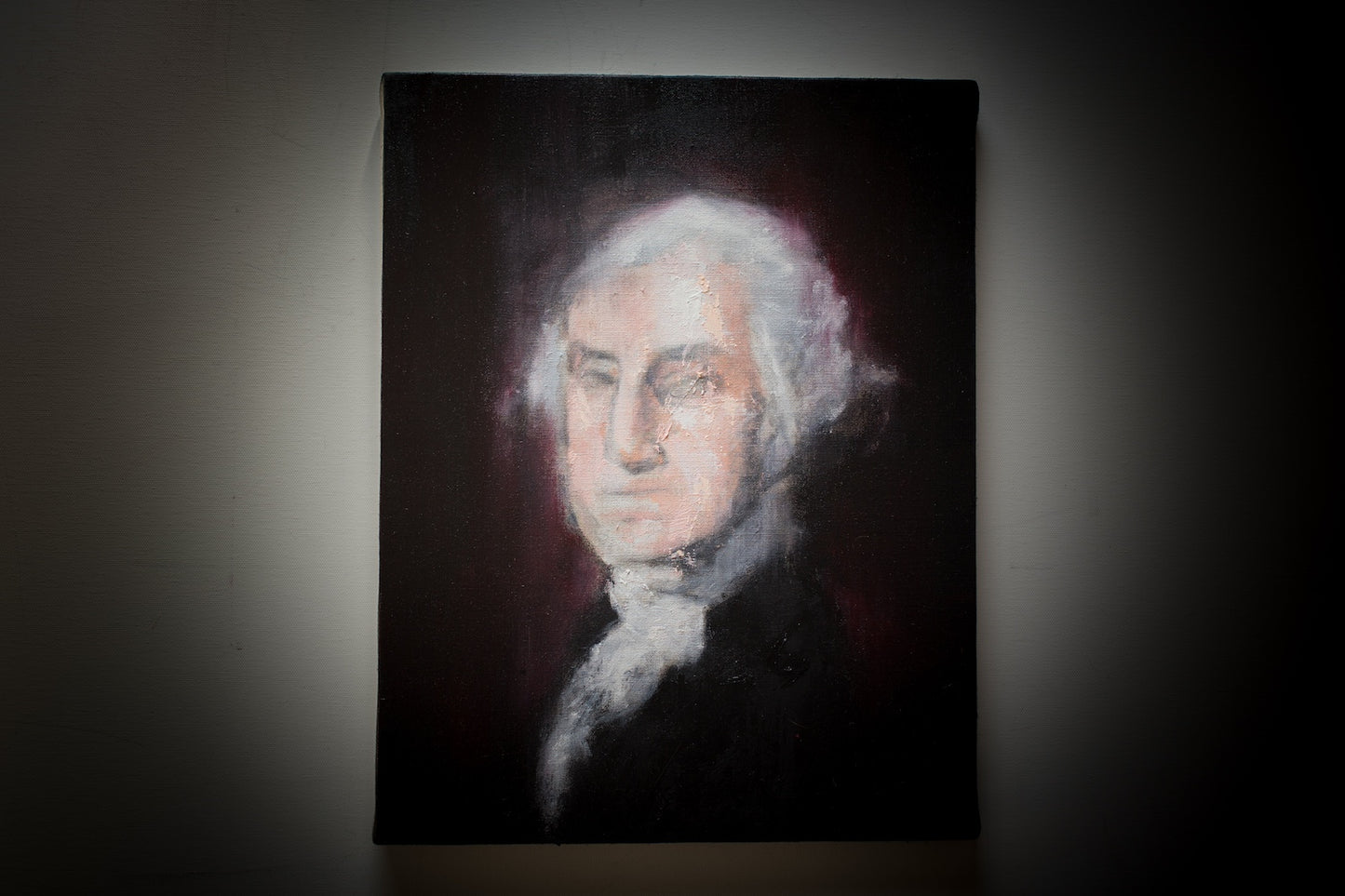 UNTITLED Portrait work (George Washington) contemporary painting