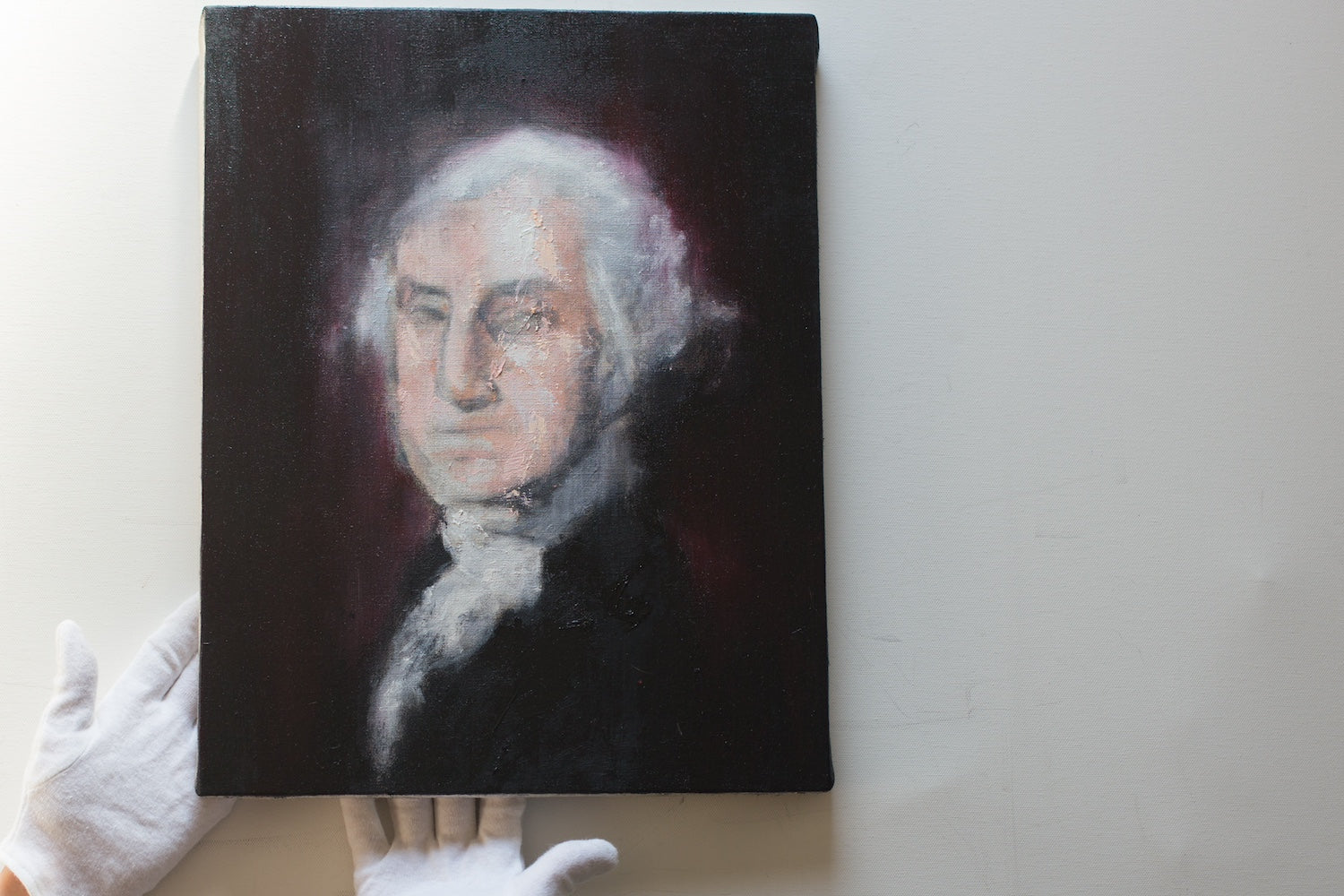 UNTITLED Portrait work (George Washington) contemporary painting