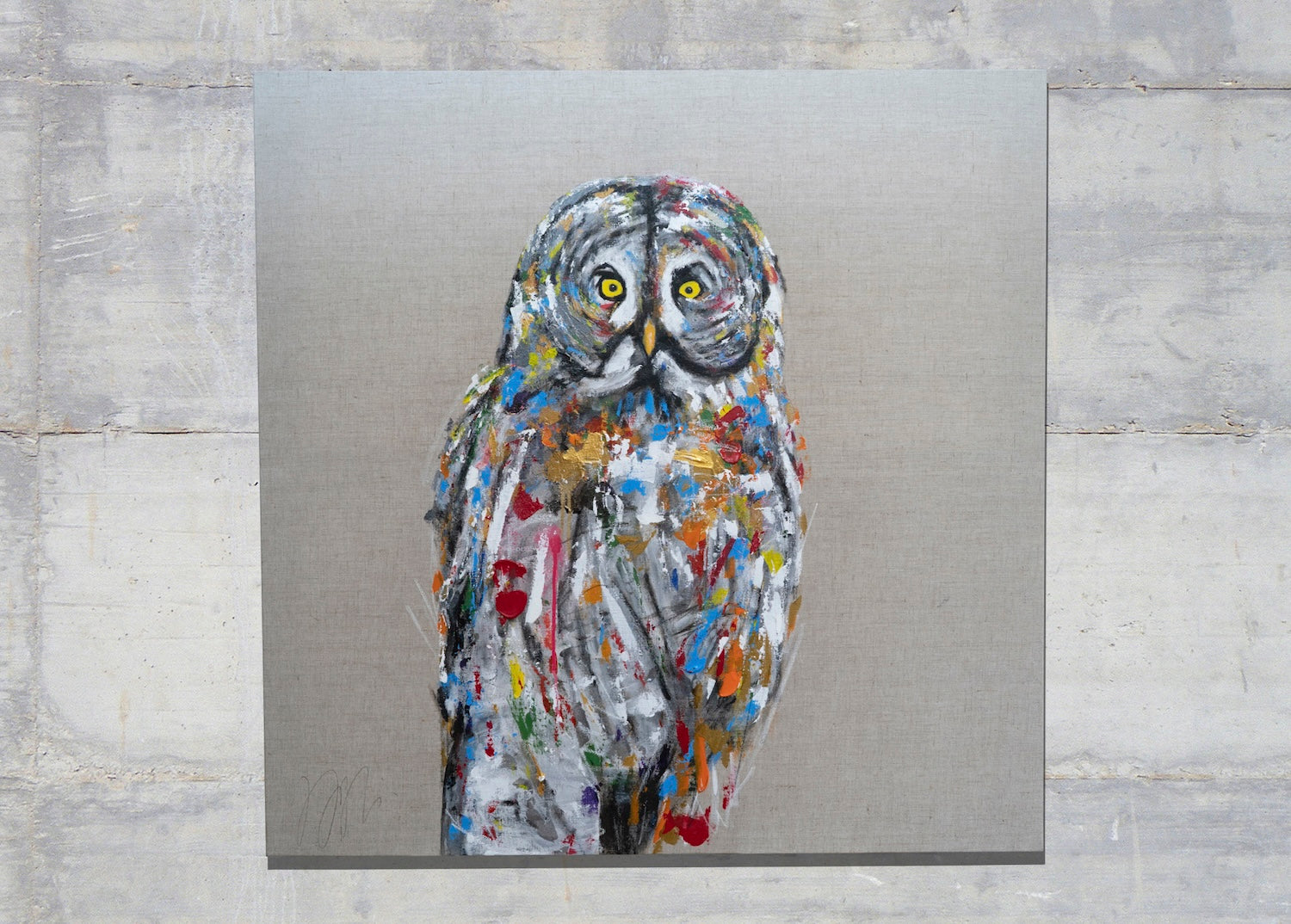 owl contemporary painting art