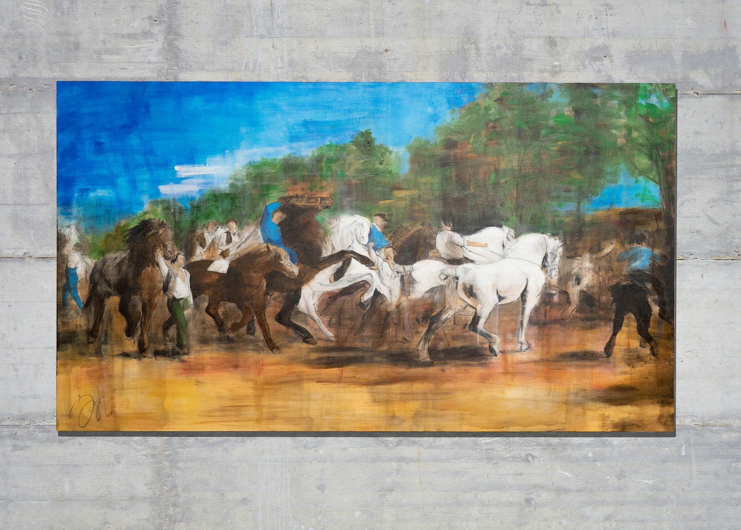 The Horse Fair contemporary after Rosa Bonheur painting