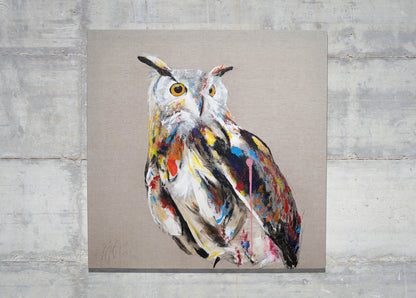 owl contemporary painting