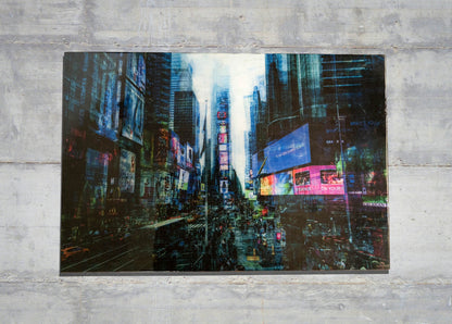 New York, Times square painting