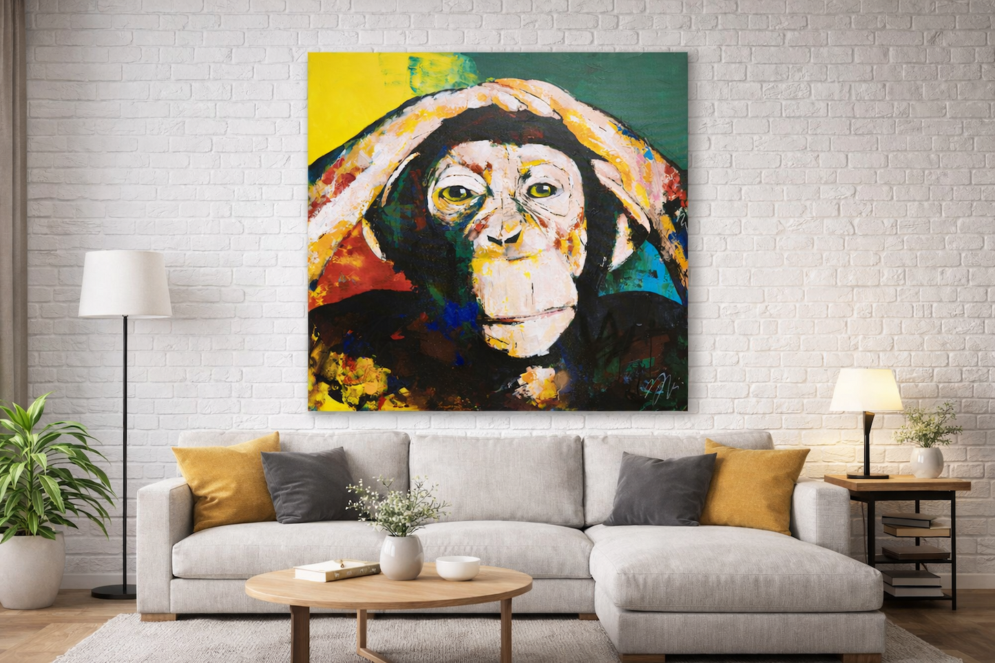 Monkey      contemporary painting art
