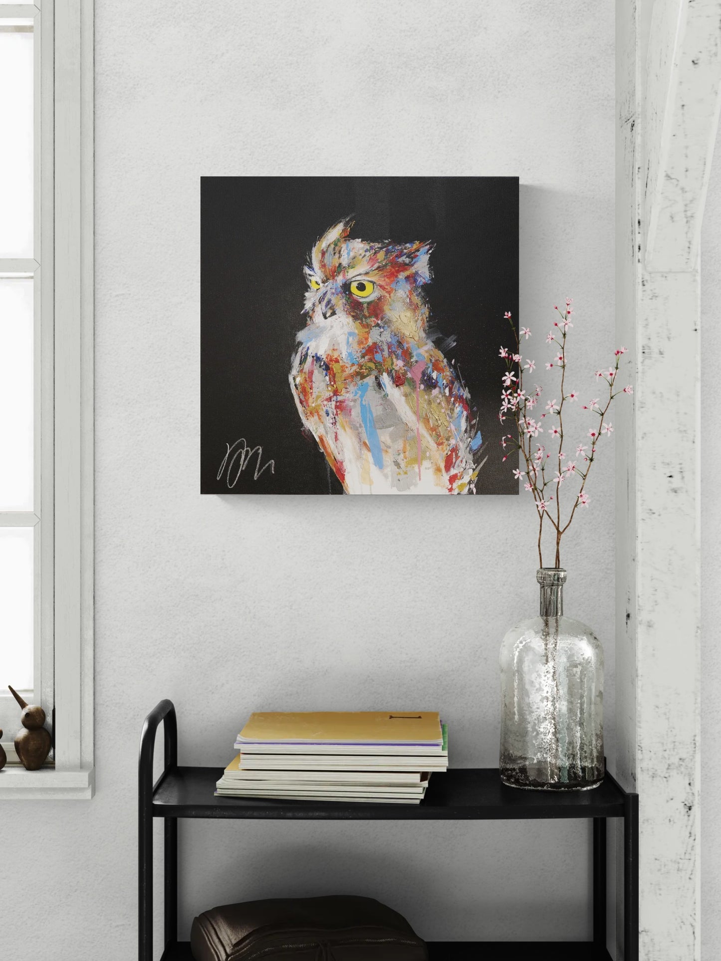 owl   contemporary painting art