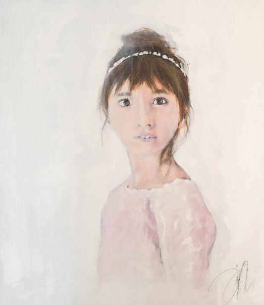 a girl contemporary painting