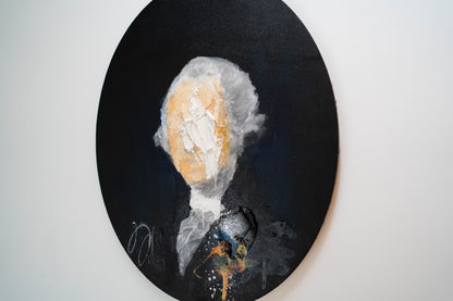 UNTITLED Portrait work (George Washington) contemporary painting