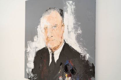 UNTITLED Portrait work (Franklin D. Roosevelt) contemporary painting