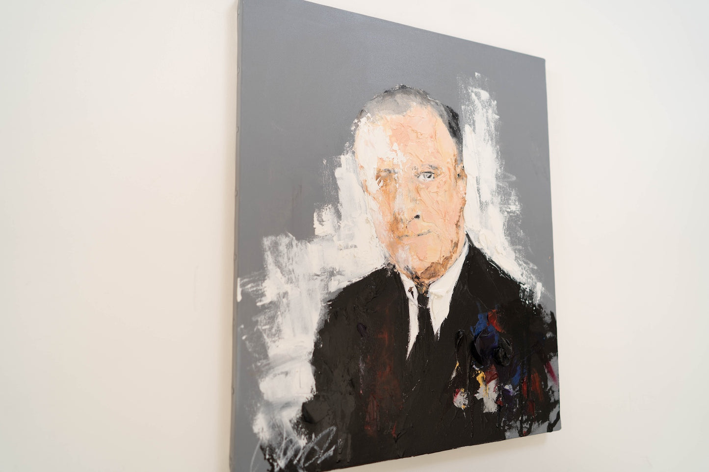 UNTITLED Portrait work (Franklin D. Roosevelt) contemporary painting