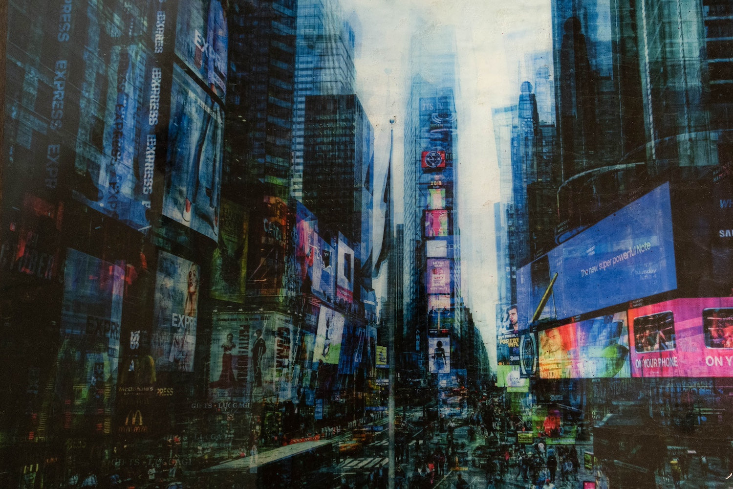 New York, Times square painting