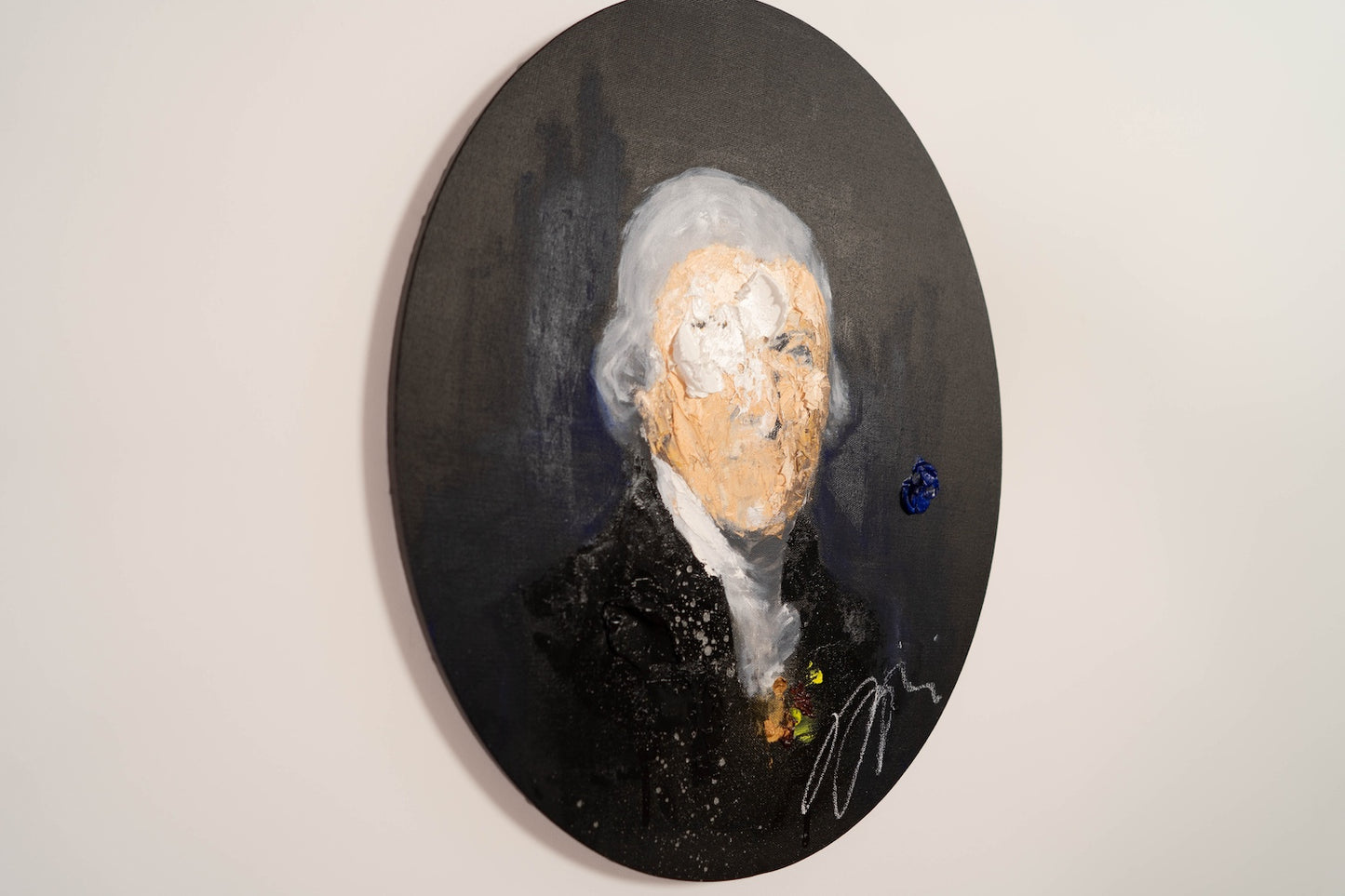 UNTITLED Portrait work (Thomas Jefferson) contemporary painting