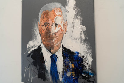 UNTITLED Portrait work (Joe Biden) contemporary painting